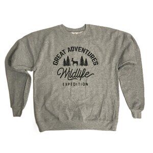 Great Adventures Wildlife Expedition, Gray Medium Sweatshirt